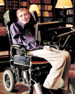 漸凍人生中的一股暖流。圖為罹患「漸凍症」的傑出物理學家和天文學家史蒂芬．霍金（Stephen William Hawking）。p1023-16-01
