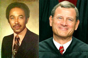 畢業於佛大學法學院年輕時的思泰爾(左)、知名法官約翰是思泰爾哈佛的同學(右)p1065-a4-11