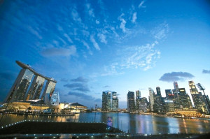 圖為新加坡濱海灣一景p1100-a4-04