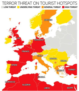 歐洲旅遊紅色警戒區分佈圖p1101-a4-02