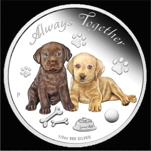 銀幣上可愛的狗狗p1102-a1-12