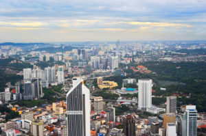 圖為馬來西亞吉隆坡城市景象