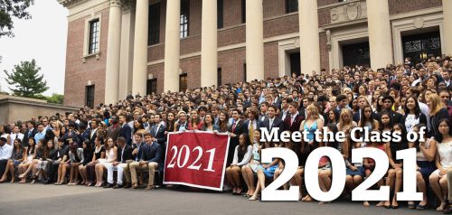 哈佛大學將於2021年畢業的學生合照