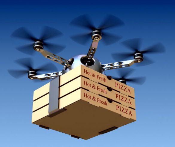無人機快送Pizza